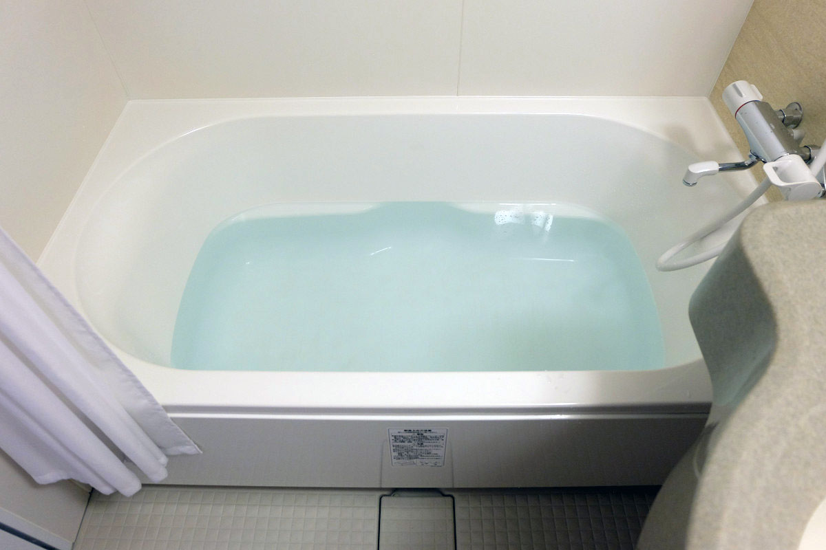 100L(一般的なサイズの浴槽)