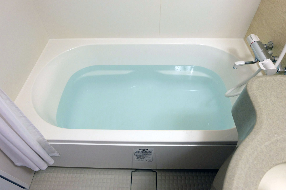 150L(一般的なサイズの浴槽)