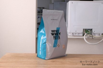 斜めからのアングル（5kg前後のプロテイン）