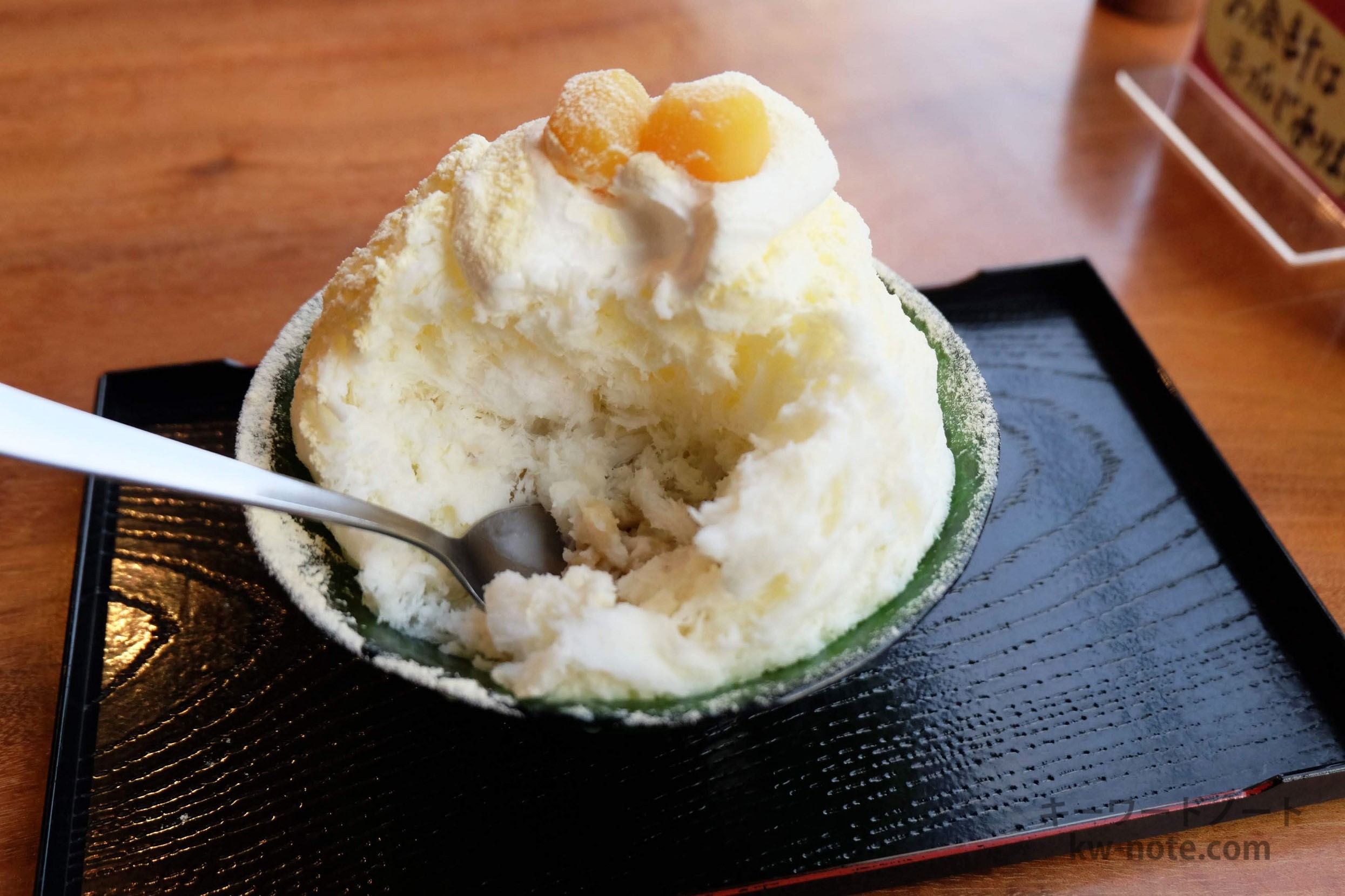 中まであるシロップ