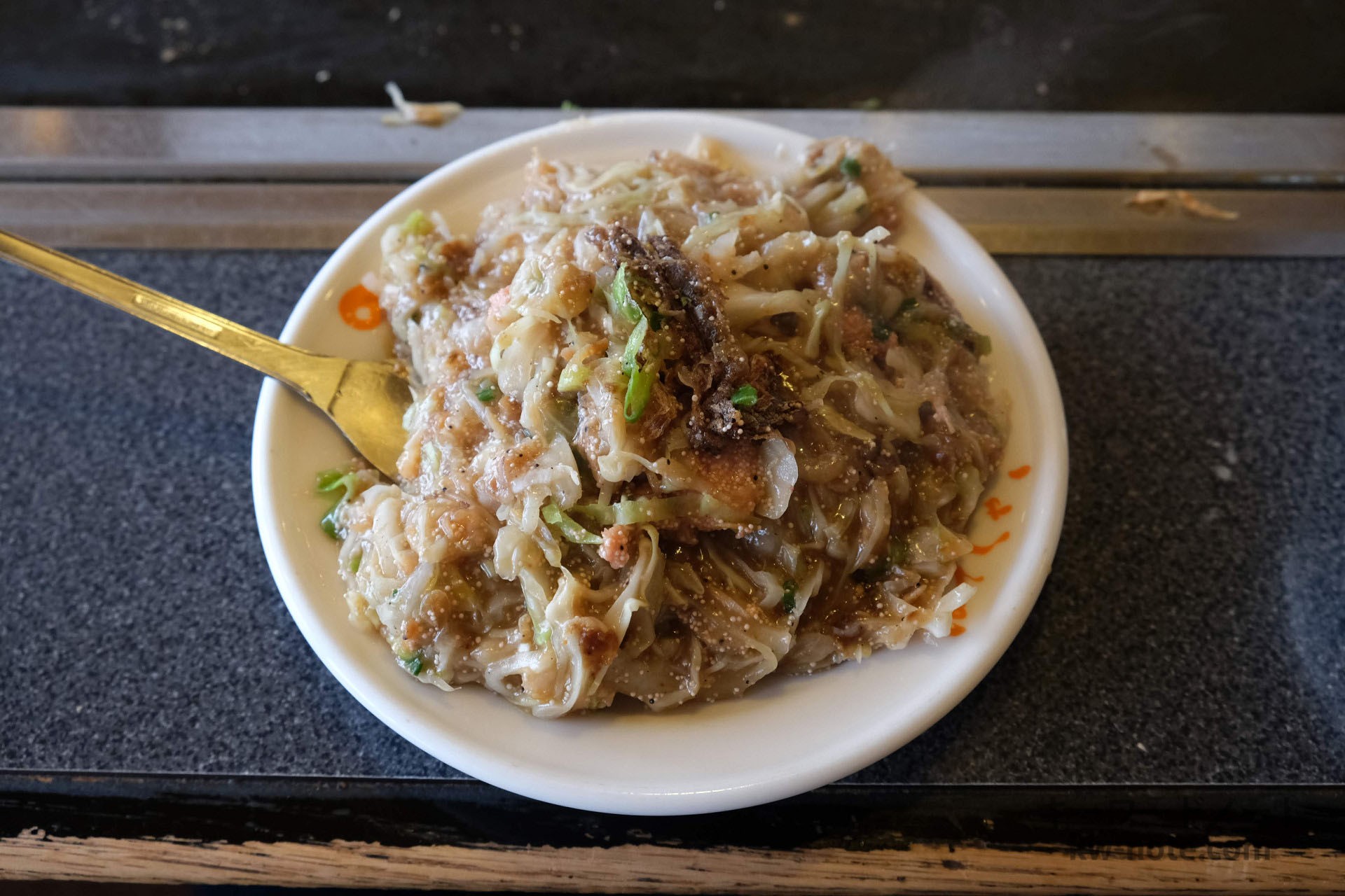 完成したもんじゃ焼き