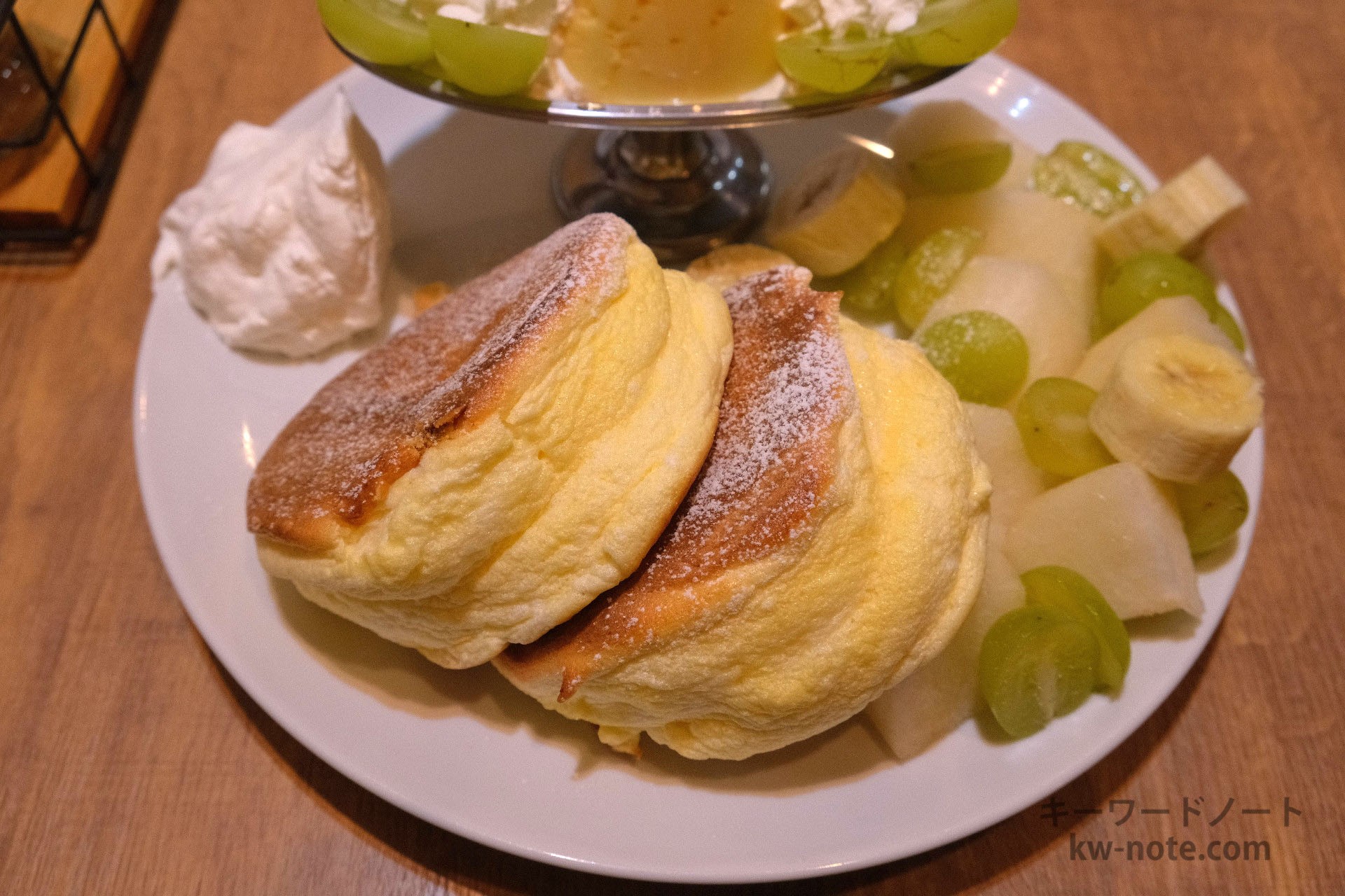 きれいな焼き目と厚みのあるパンケーキ