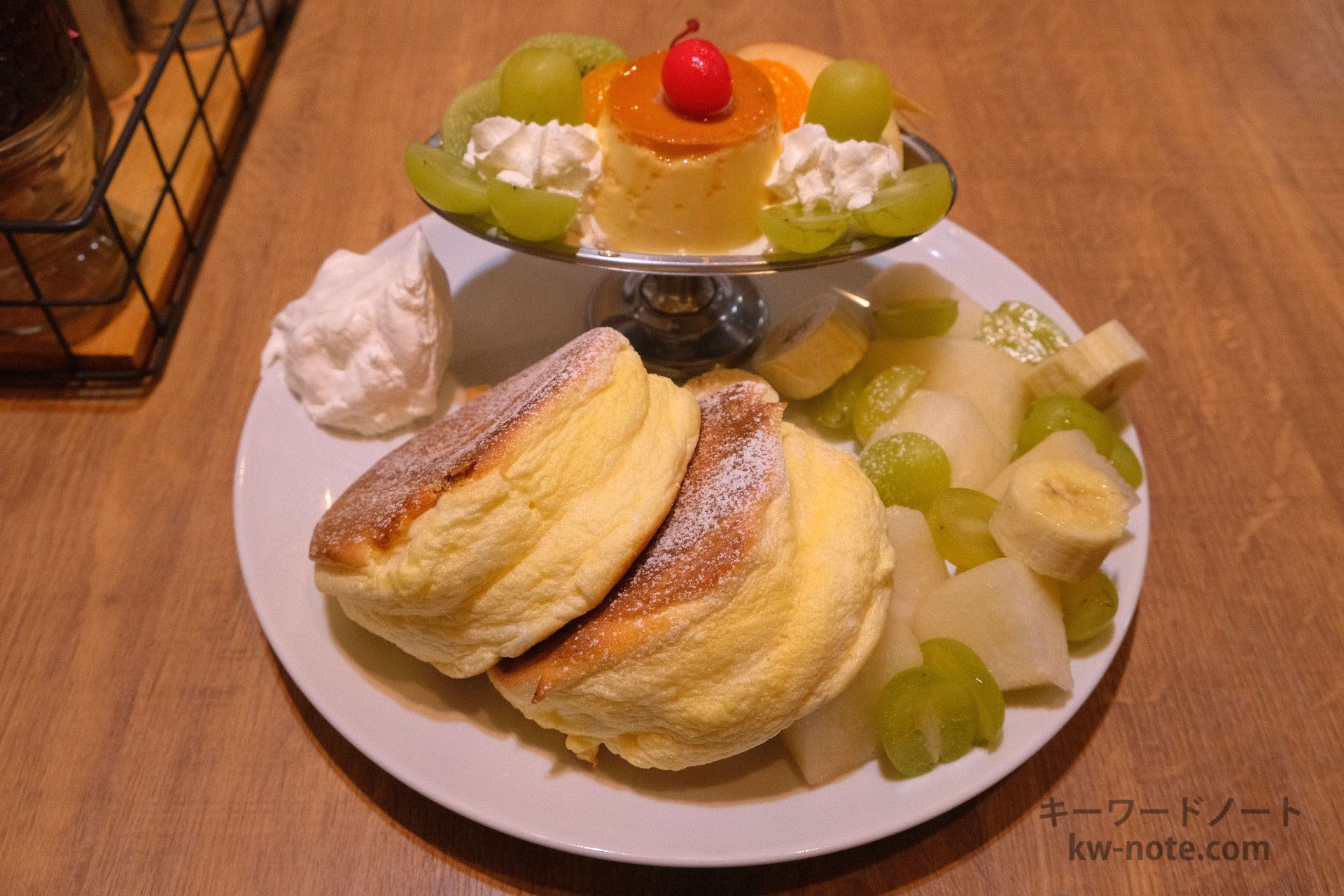 プリンアラモードパンケーキ