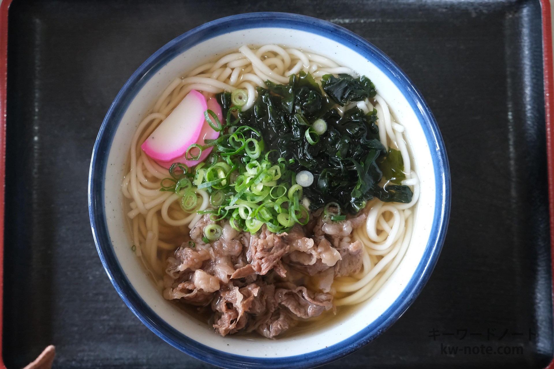 上から見た五島うどん